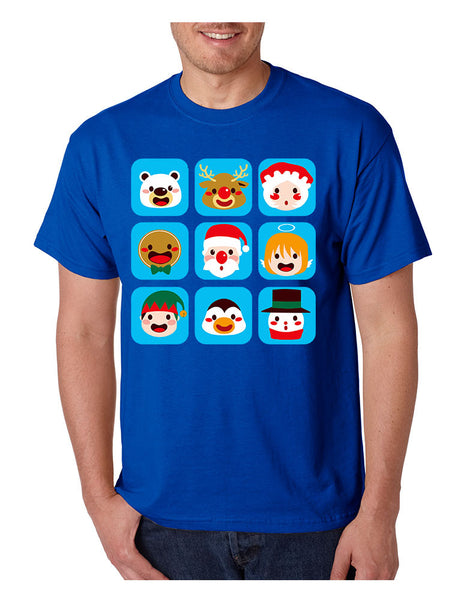 Men's T Shirt Christmas Icons Cool Ugly Xmas Symbols Shirt - ALLNTRENDSHOP - 4