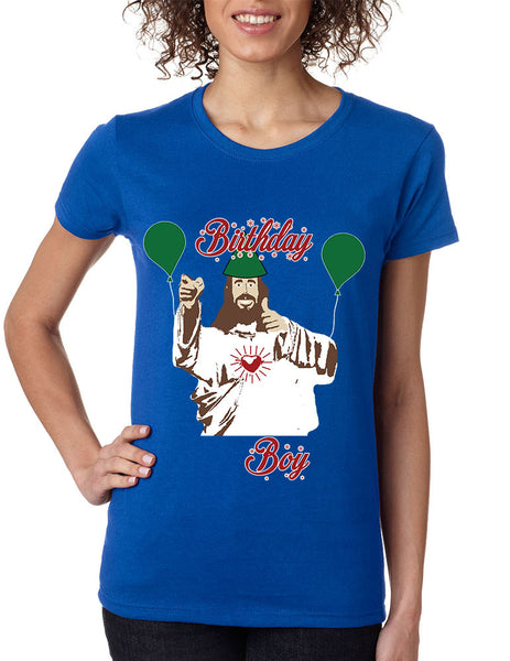 Women's T Shirt Birthday Boy Jesus Ugly Christmas Sweater