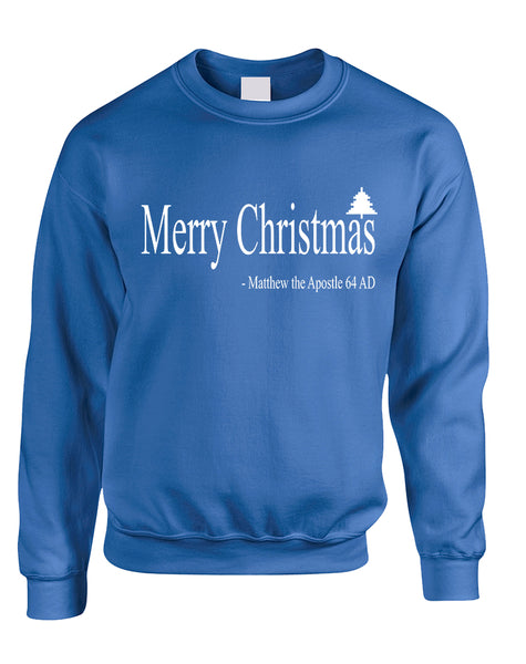 Adult Sweatshirt Matthew The Apostle Merry Christmas Gift Idea