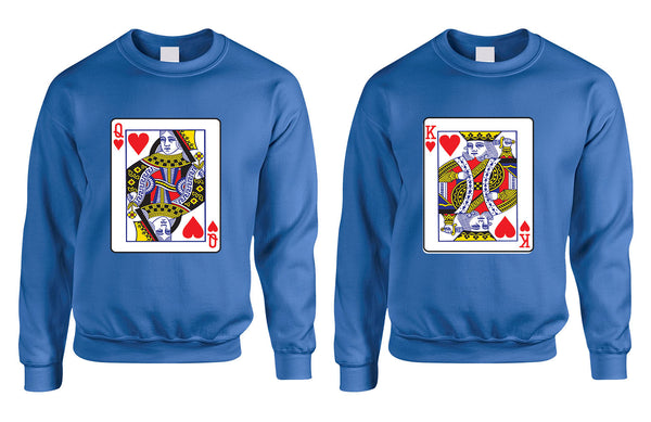 King and Queen matching couples sweatshirt Valentines day - ALLNTRENDSHOP - 2