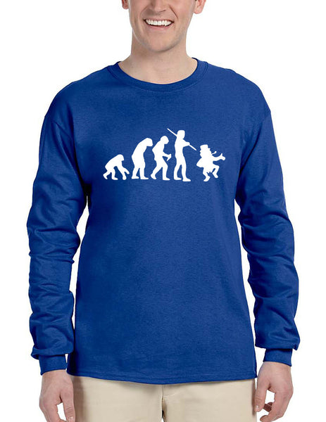 Men's Long Sleeve Irish Evolution Leprechaun St Patrick's Shirt - ALLNTRENDSHOP - 3