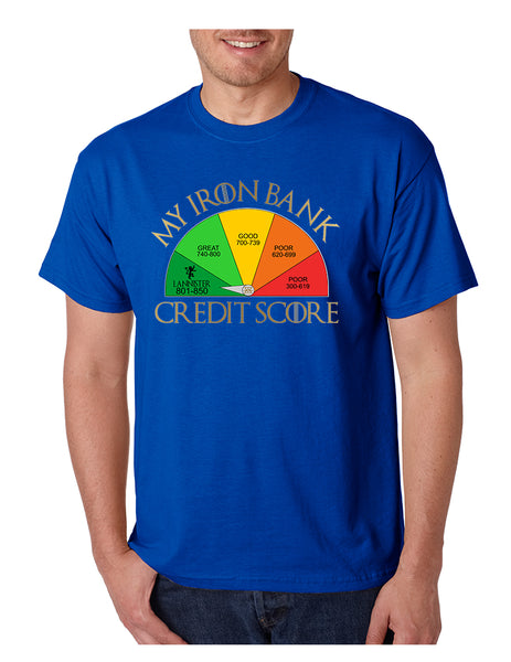 Men's T Shirt My Iron Bank Credit Score Lannister Tee