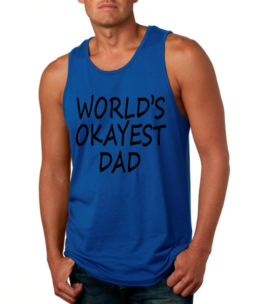 World's OKayest dad fathers day men jersey tank top - ALLNTRENDSHOP - 3