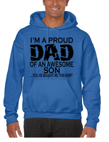 Men's Hoodie I'm A Proud Dad Of An Awesome Son Humor Top