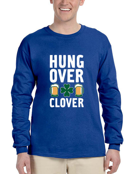 Men's Long Sleeve Hungover Clover St Patrick's Day Party Top