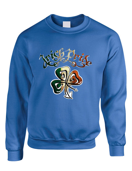 Adult Sweatshirt Irish Pride Shamrock St Patrick's Day Top