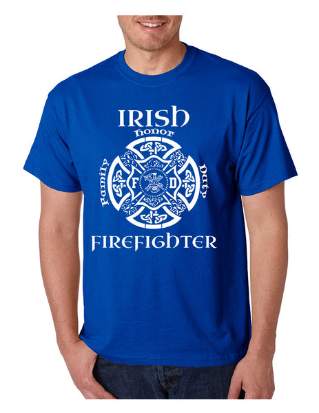Men's T Shirt Irish Firefighter St Patrick's Patry Irish T Shirt - ALLNTRENDSHOP - 4