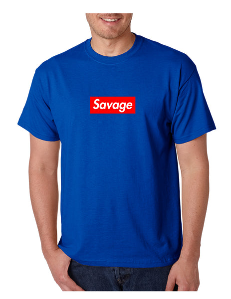 Men's T Shirt Savage Red Box Cool Popular Tshirt