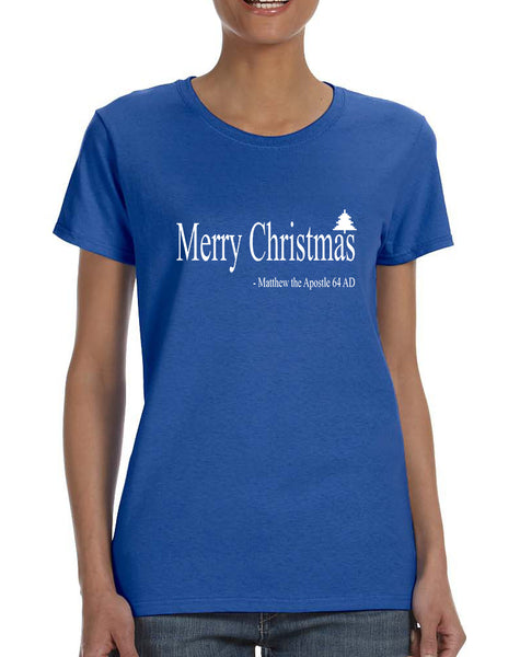 Women's T Shirt Matthew The Apostle Merry Christmas Shirt