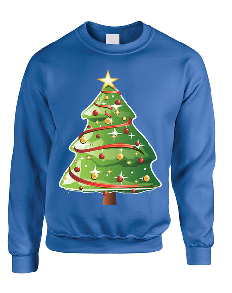 Adult Sweatshirt Christmas Tree Cool Ugly Xmas Trendy Present