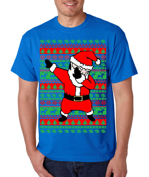 Men's T Shirt Dabbing Santa Ugly Christmas Cool Xmas Tee - ALLNTRENDSHOP - 4