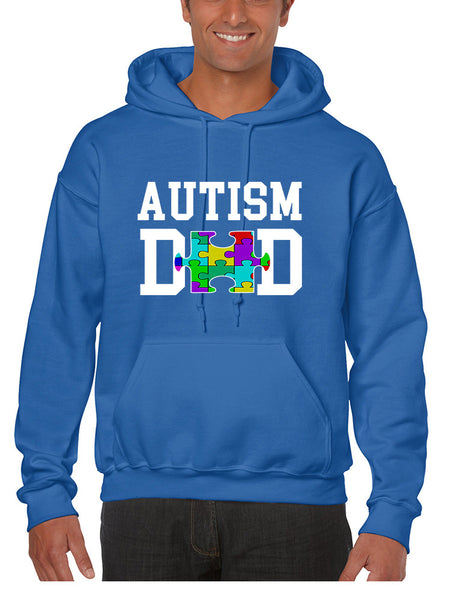 Men's Hoodie Autism Dad Proud Autistic Awareness Top