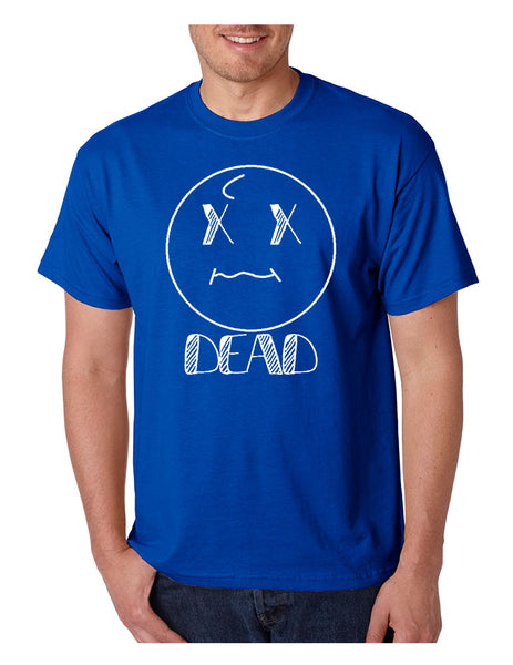 Men's T Shirt Dead Face Cool Funny Humor Shirt