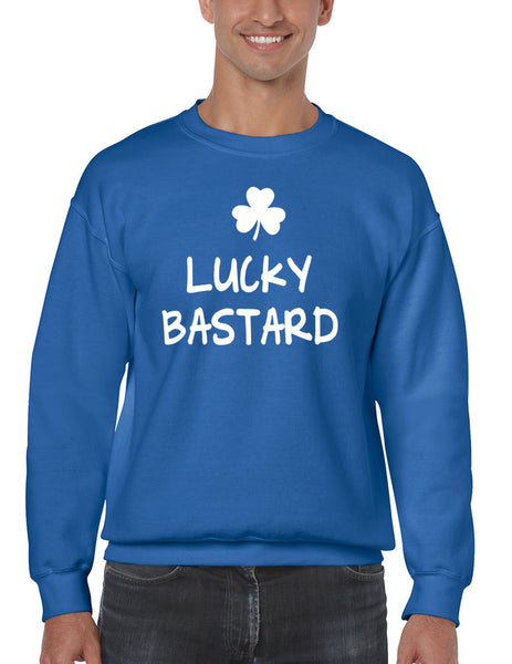 Men's Sweatshirt Lucky Bastard Shamrock St Patrick's Day Top