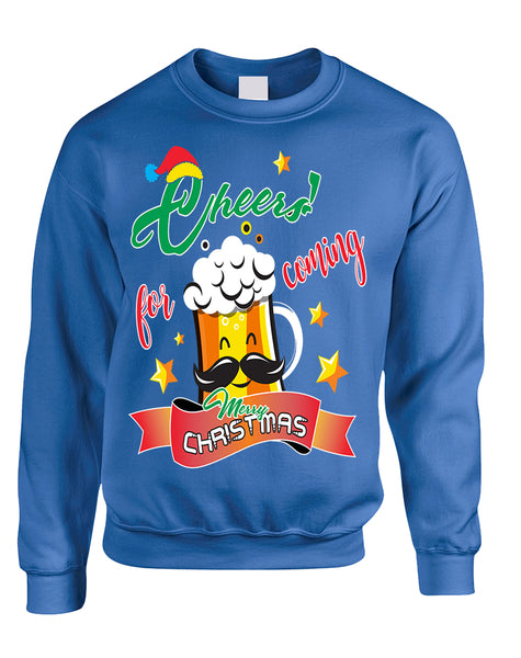 Adult Sweatshirt Cheers For Coming Xmas Gift Idea