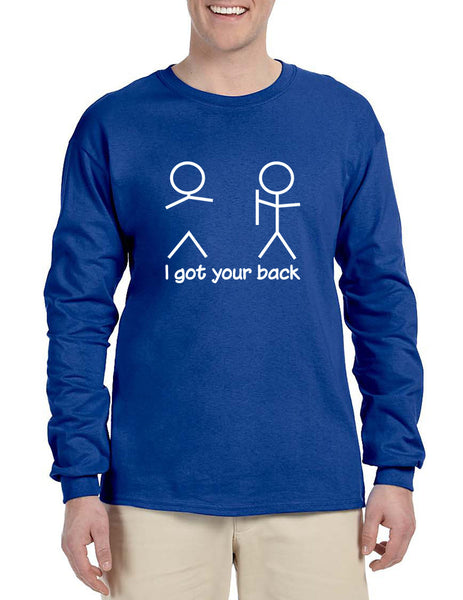 Men's Long Sleeve I Got Your Back Cool Sarcasm Shirt