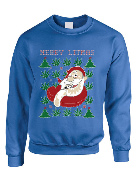 Adult Crewneck Santa Litmas Merry Christmas Ugly Sweater