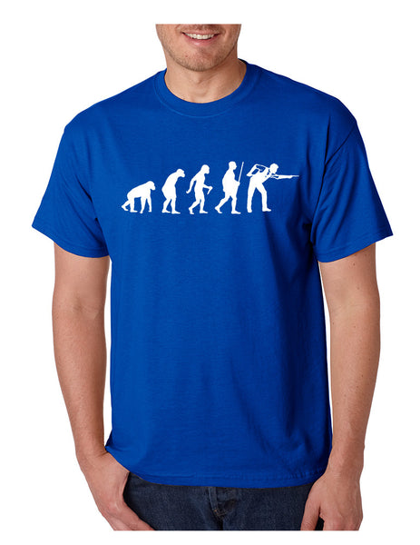 Men's T Shirt Pool Snooker Evolution Funny Billiards T Shirt