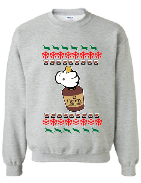 Adult Sweatshirt Henny Christmas Ugly Xmas Sweater Cozy Cute Gift