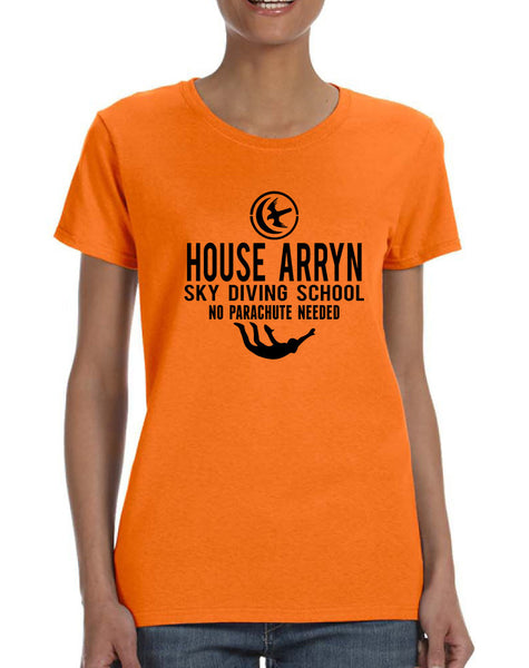 Women's T Shirt House Arryn Sky Diving School Trendy Tee