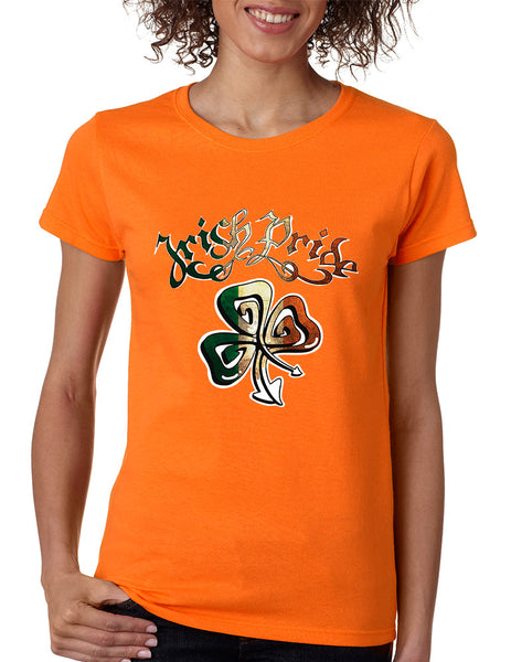 Women's T Shirt Irish Pride Shamrock St Patrick's Day Shirt