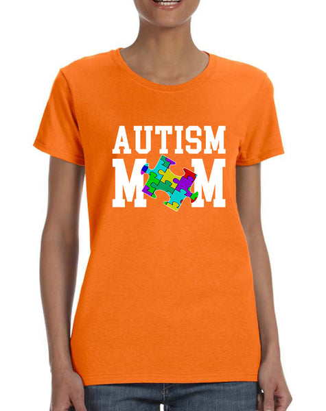 Women's T Shirt Autism Mom Autistic Awareness TShirt