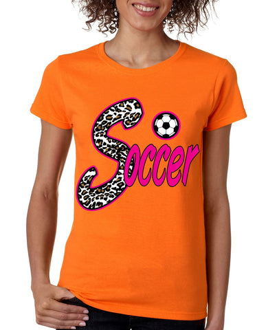 Soccer White Leopard women's T-Shirts - ALLNTRENDSHOP - 1