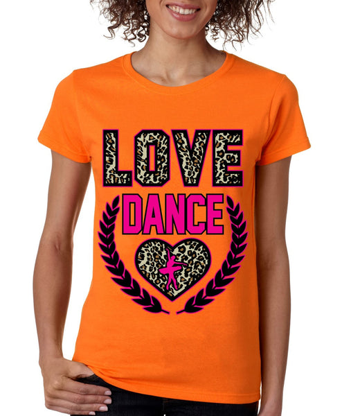 Love Dance Leopard womens T-Shirts - ALLNTRENDSHOP - 4
