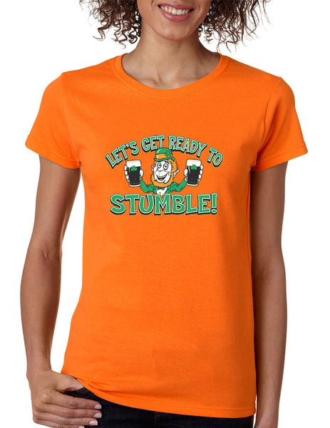 let`s get ready to stumble St patrick women t-shirt - ALLNTRENDSHOP - 2