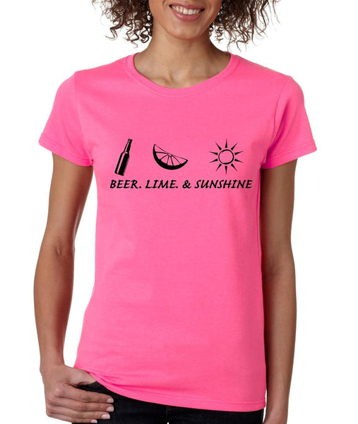 Beer lime and sunshine womens t-shirt - ALLNTRENDSHOP