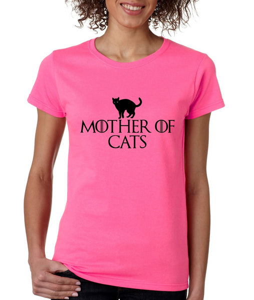 Mother of cats womens t-shirt