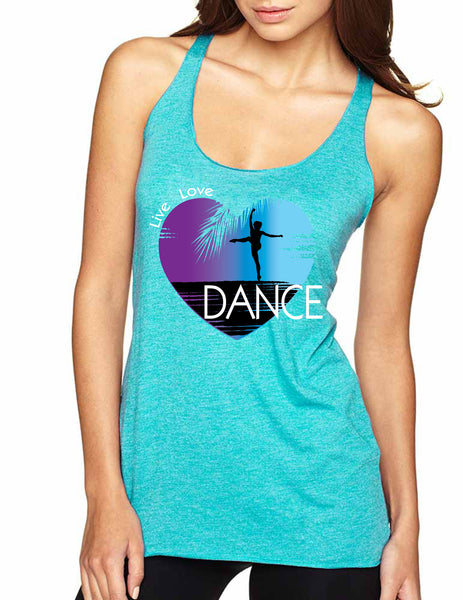 Women's Tank Top Dance Art Purple Print Love Cute Top Nice Gift - ALLNTRENDSHOP - 4
