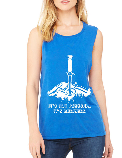 Women's Flowy Tank It's Not Personal It's Business Fun Top - ALLNTRENDSHOP - 6