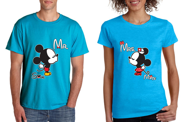 Mr soul Mrs mate kiss couples shirts Valentines day - ALLNTRENDSHOP - 3