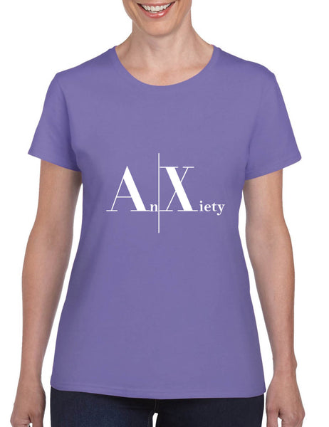 Women's T Shirt Anxiety An Xiety Shirt Trendy Tee Popular Yoga Top