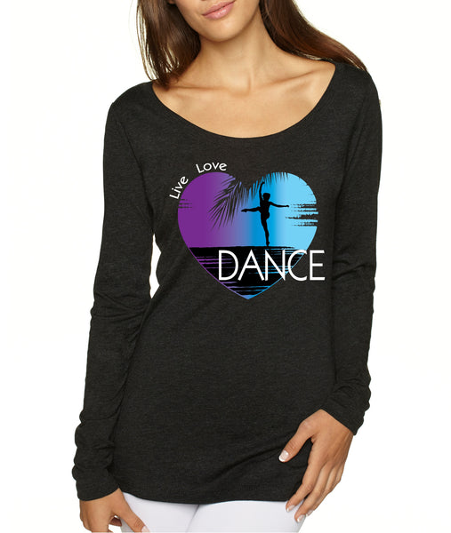 Women's Shirt Dance Art Purple Print Love Cute Gift Nice Top - ALLNTRENDSHOP - 3
