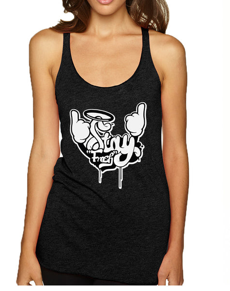 Women's Tank Top Stay Fresh Fingers Up Cool Cute Top