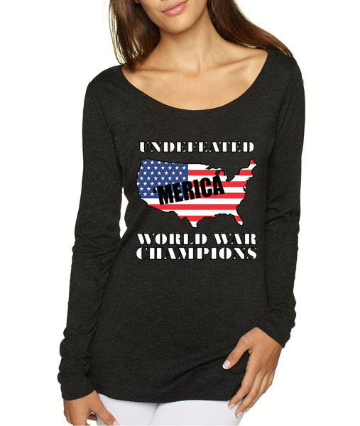 Women's Shirt Undefeated World War Champions 4th Of July