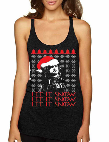 Women's Tank Top Let It Snow Ugly Christmas Sweater Cool Gift