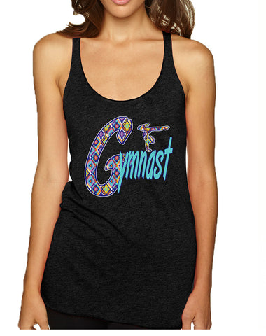Women's Tank Top Gymnast Aztec Love Gymnastic Sport Gym
