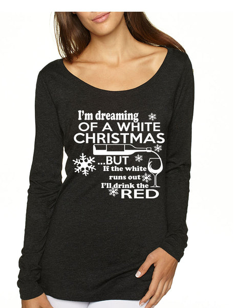 Women's Shirt Drunk Christmas Wine Alcohol Top Holiday Funny - ALLNTRENDSHOP - 3