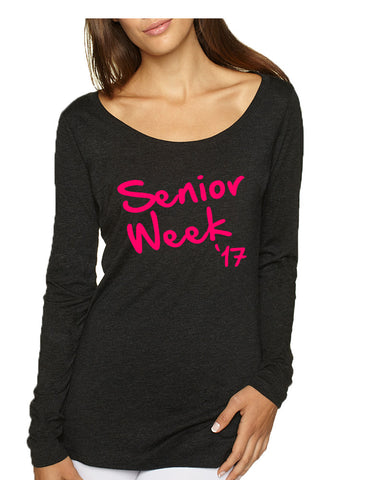 Women's Shirt Senior Week 17 Pink Class Of 2017 Party Shirt