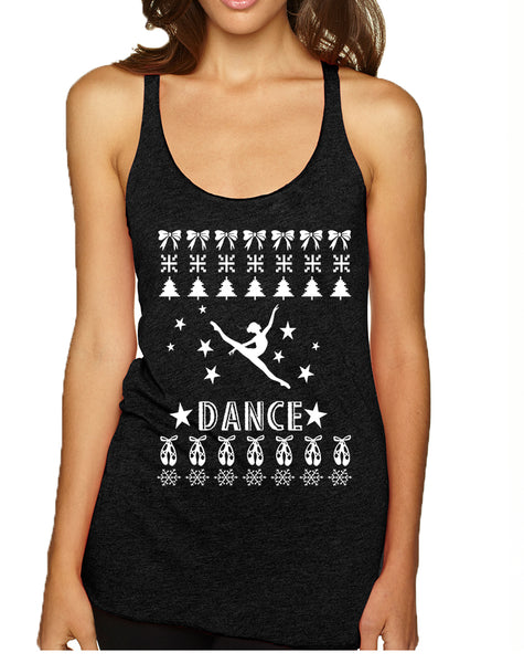 Women's Tank Top Dance Ugly Xmas Dancing Is Life Shirt Cute