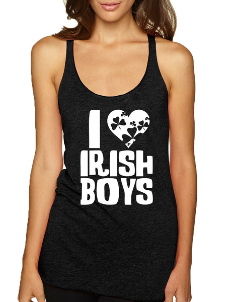 Women's Tank Top I Love Irish Boys St Patrick's Day Party Top
