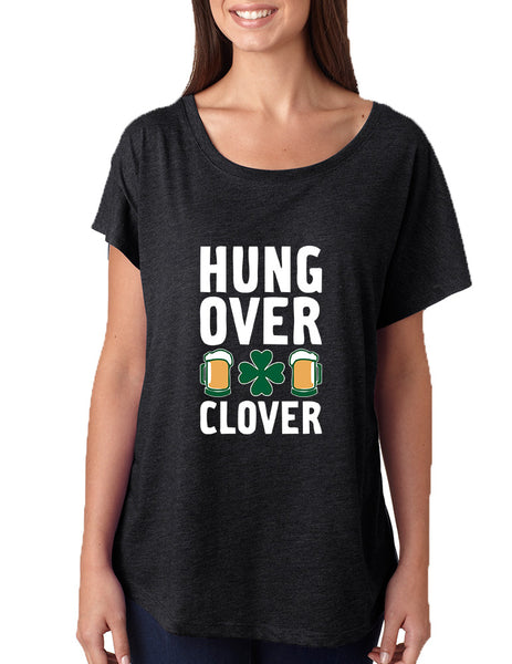 Women's Dolman Hungover Clover St Patrick's Day Party Tee
