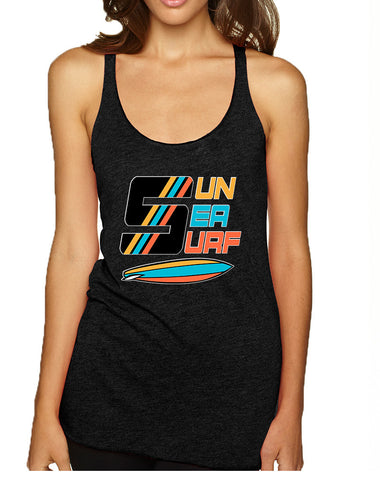 Women's Tank Top Sun Sea Surf Lover Summer Beachwear Top