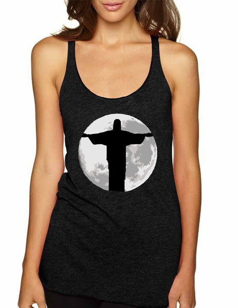Women's Tank Top Moon Jesus Cool Love Jesus Top - ALLNTRENDSHOP - 6