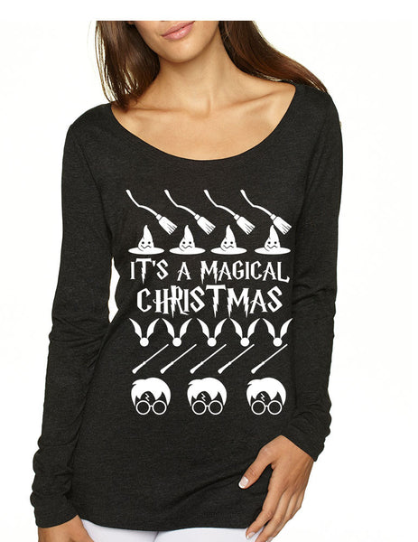 Women's Shirt It's A Magical Christmas Ugly Sweater Cool Gift - ALLNTRENDSHOP - 1
