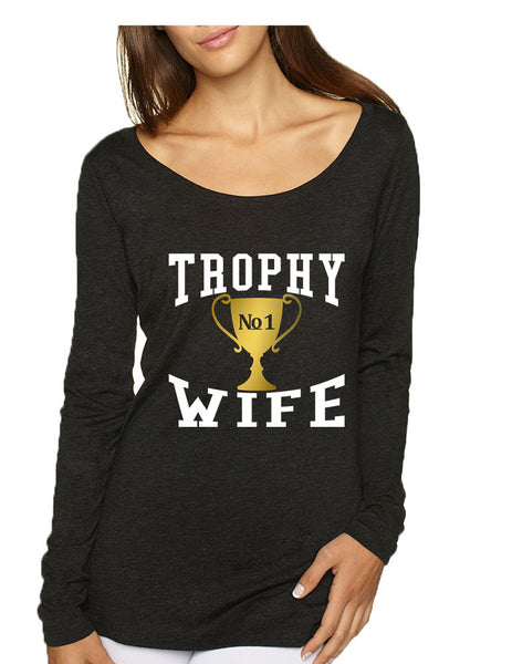 Women's Shirt Trophy Wife Cool Xmas Love Family Holiday Gift - ALLNTRENDSHOP - 4