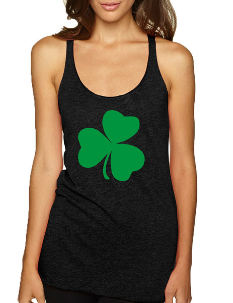 Women's Tank Top Green Shamrock Graphic St Patrick's Day Top - ALLNTRENDSHOP - 2